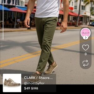 CLARK / Shacrelite / Men / Low Oxford / Camouflage Casual Shoes
